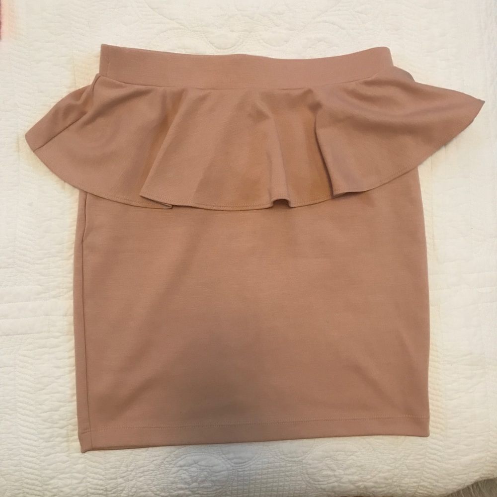 SKIRT - peplum waist